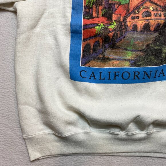 Vintage Stanford University Sweatshirt Men's XL White Graphic Pullover 80s 90s - Picture 6 of 14